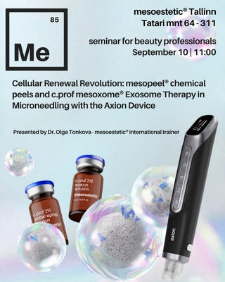 Cellular Renewal Revolution: mesopeel® сhemical рeels and c.prof mesoxome® Exosome Therapy in Microneedling with the Axion Device(10.09.26)