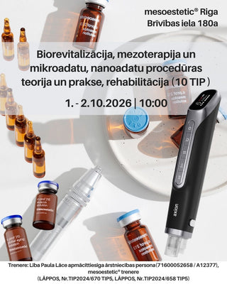 Biorevitalization, Mesotherapy, and Micro-/Nano-Needling Procedures: Theory, Practice & Rehabilitation (1.-2.10.26.)