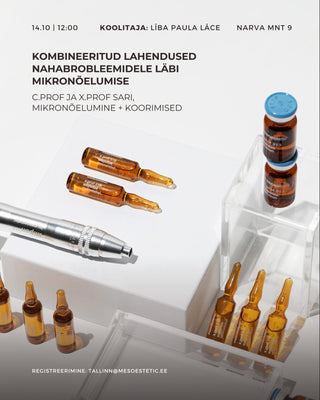 Kombineeritud lahendused nahabrobleemidele läbi mikronõelumise - c.prof ja x.prof sari, mikronõelumine + koorimised (14.10.25)